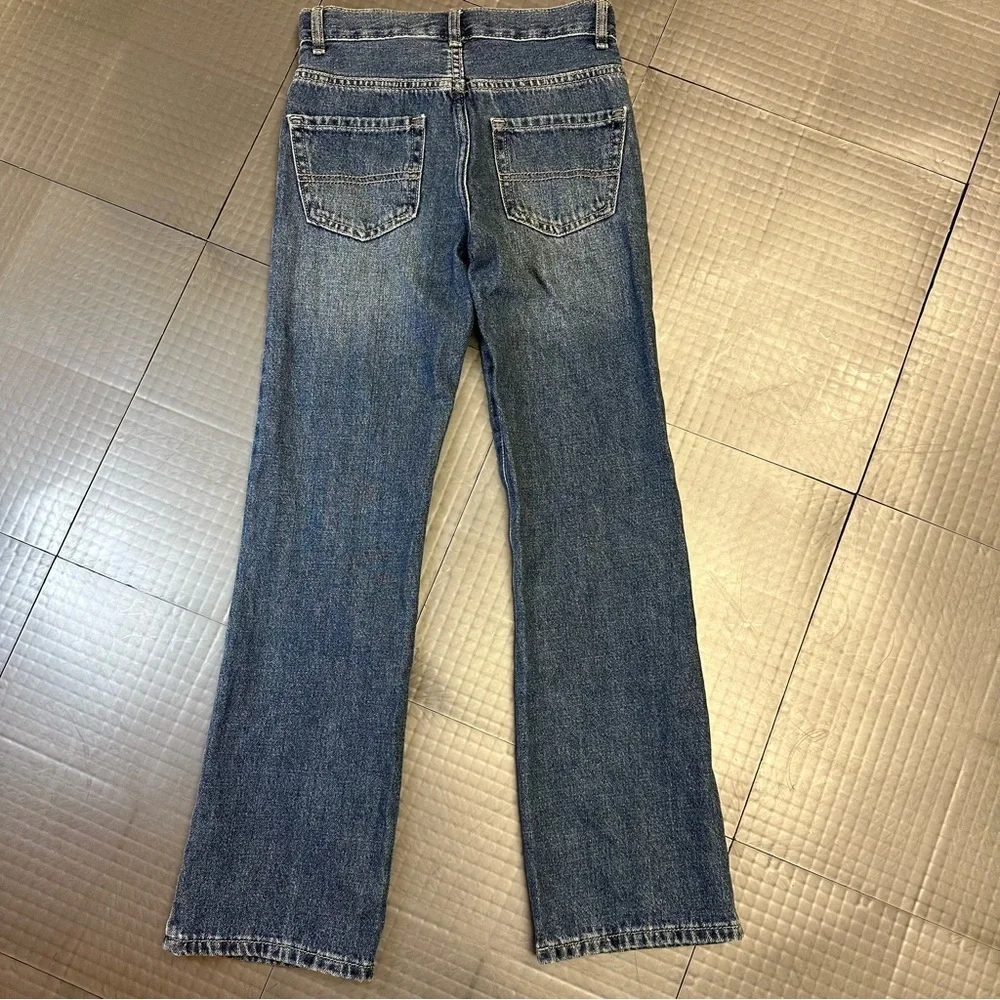 The Childrens Place Boys Bootcut Blue Jeans Pants Adj Waist Youth Kids Size 10